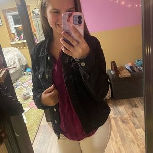 Black jean jacket